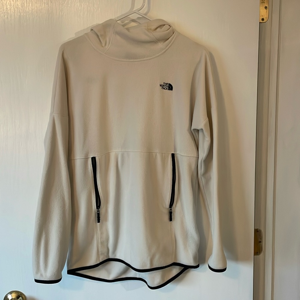 North Face fleece hooded sweatshirt